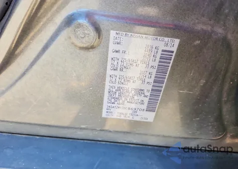 2014 Nissan Rogue Sv from USA, damaged, VIN 5N1AT2MT7EC869708